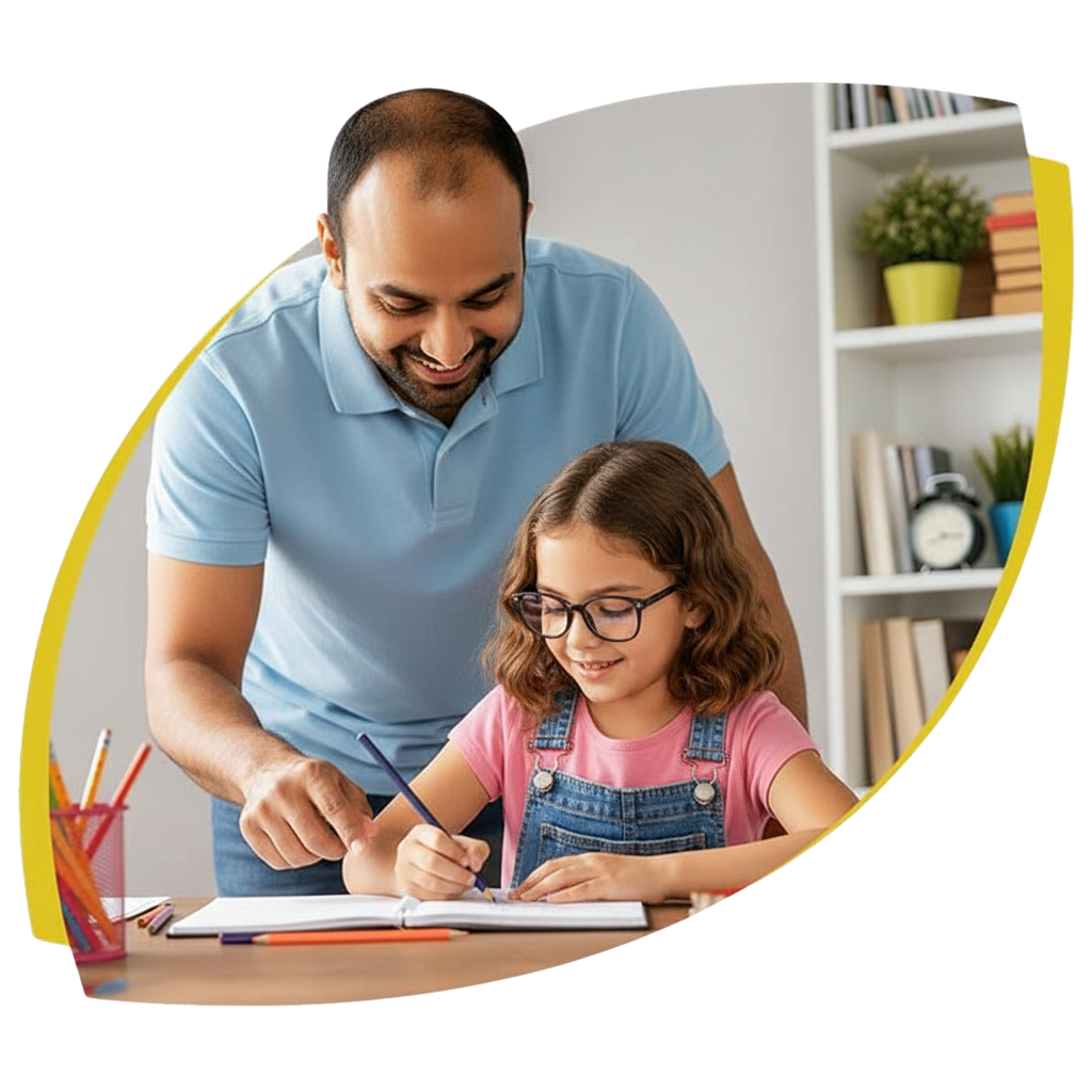 A compassionate ABA therapist plays with a young child using colorful blocks