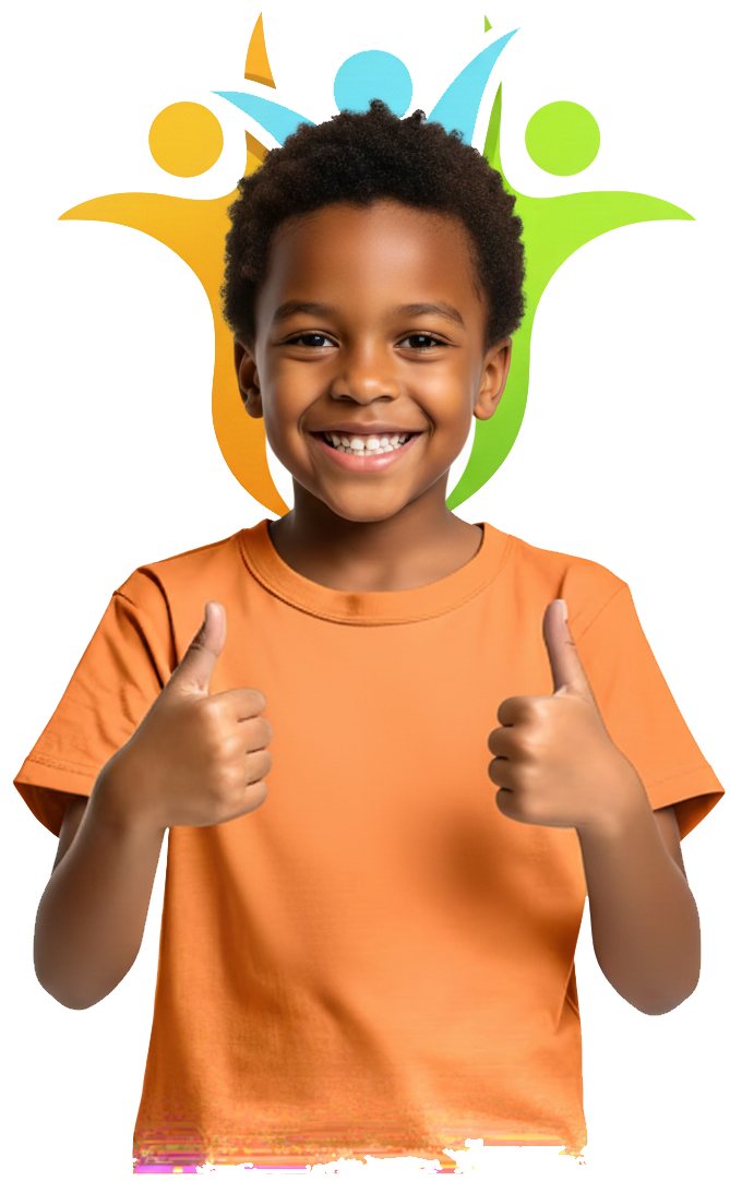 Therapist and child interacting